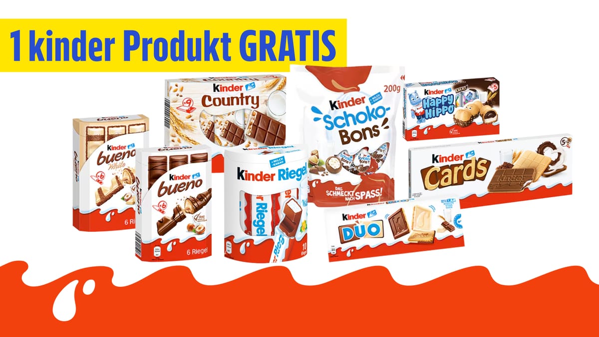 Ferrero kinder Coupon Aktion